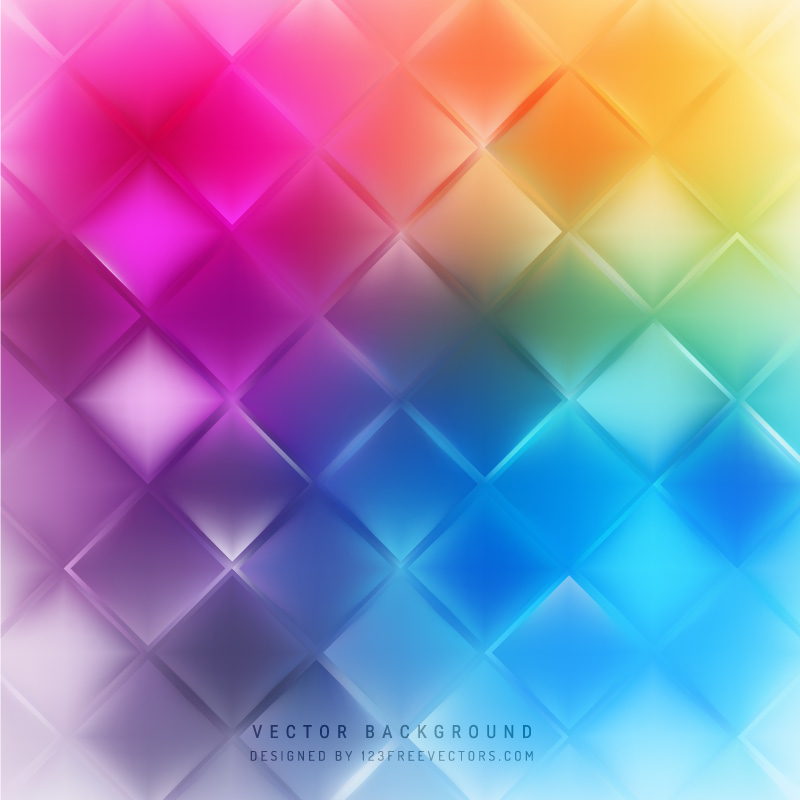 Colorful Geometric Square Background
