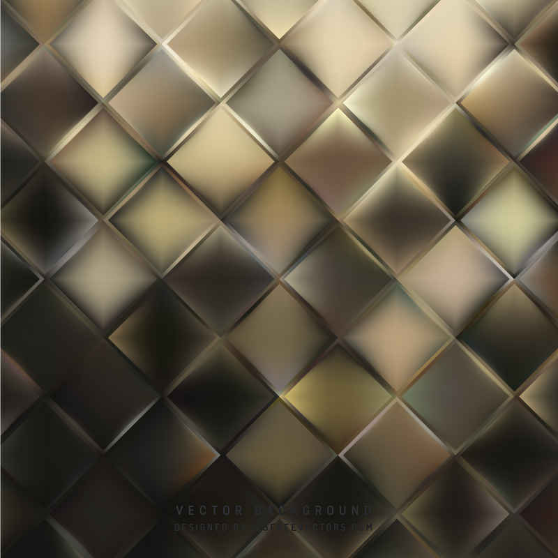 Abstract Dark Color Square Background Design