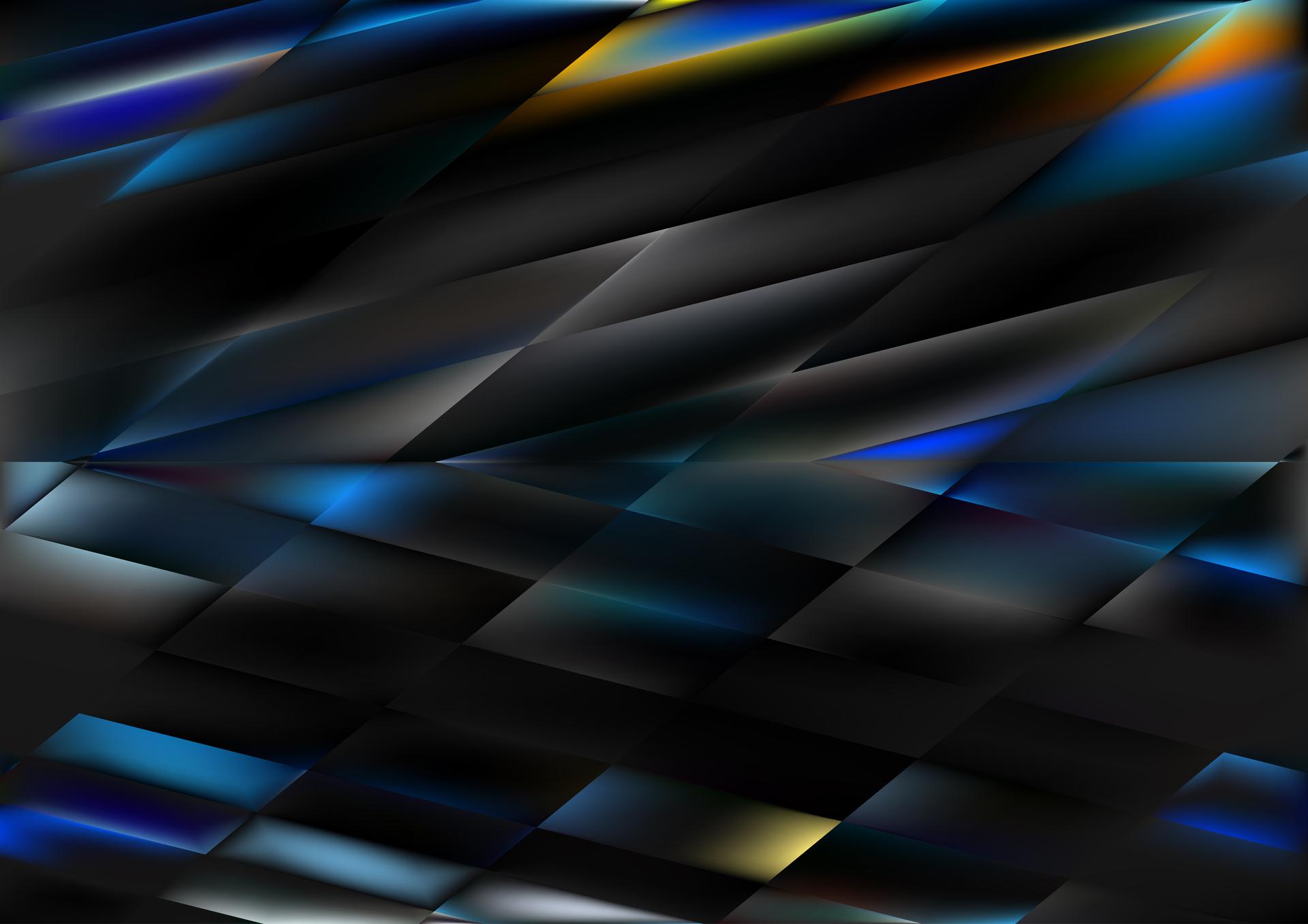Blue Orange and Black Abstract Background Design