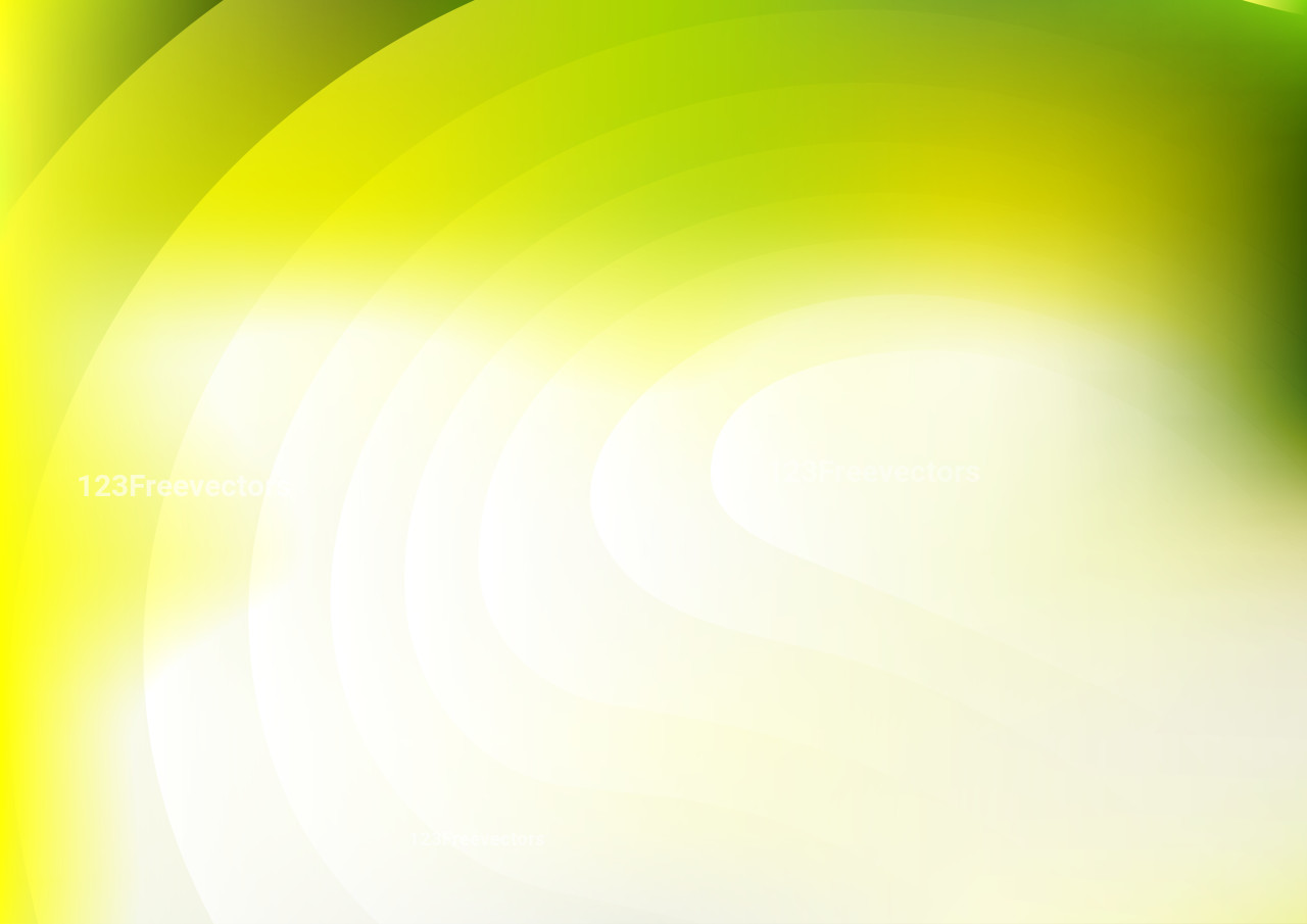 Green Yellow and White Abstract Graphic Background Vector Image