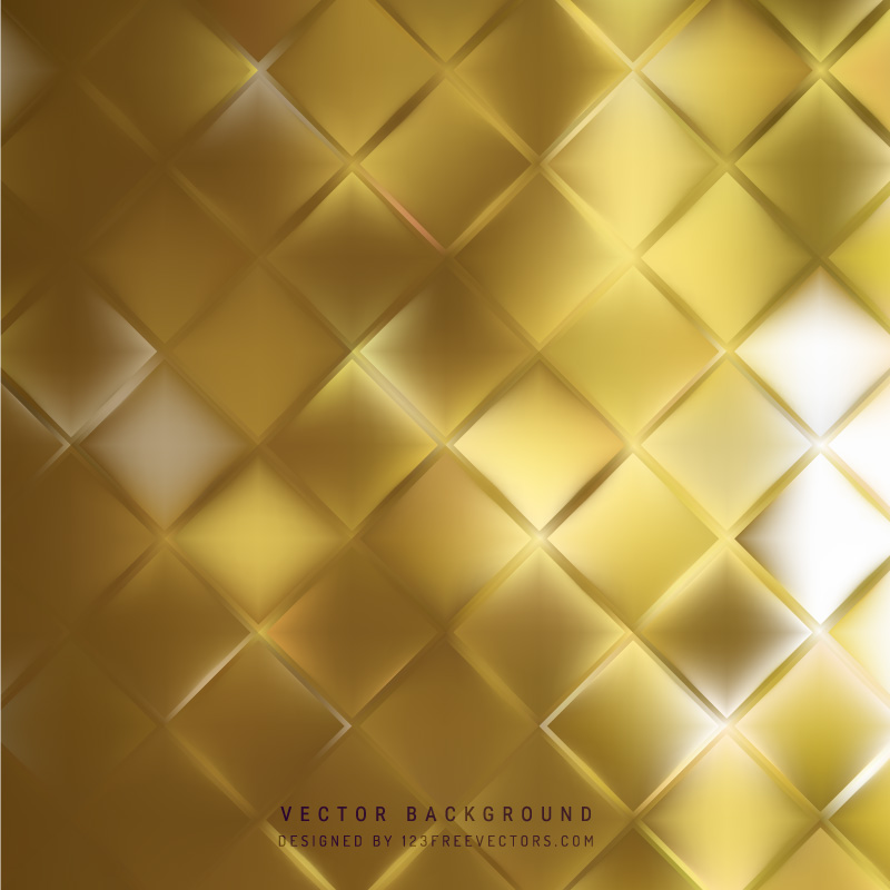 Abstract Gold Geometric Square Background