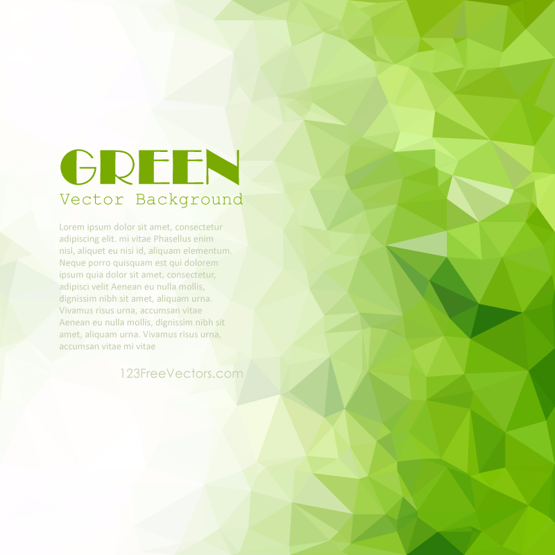 Grass Green Polygonal Background Illustrator