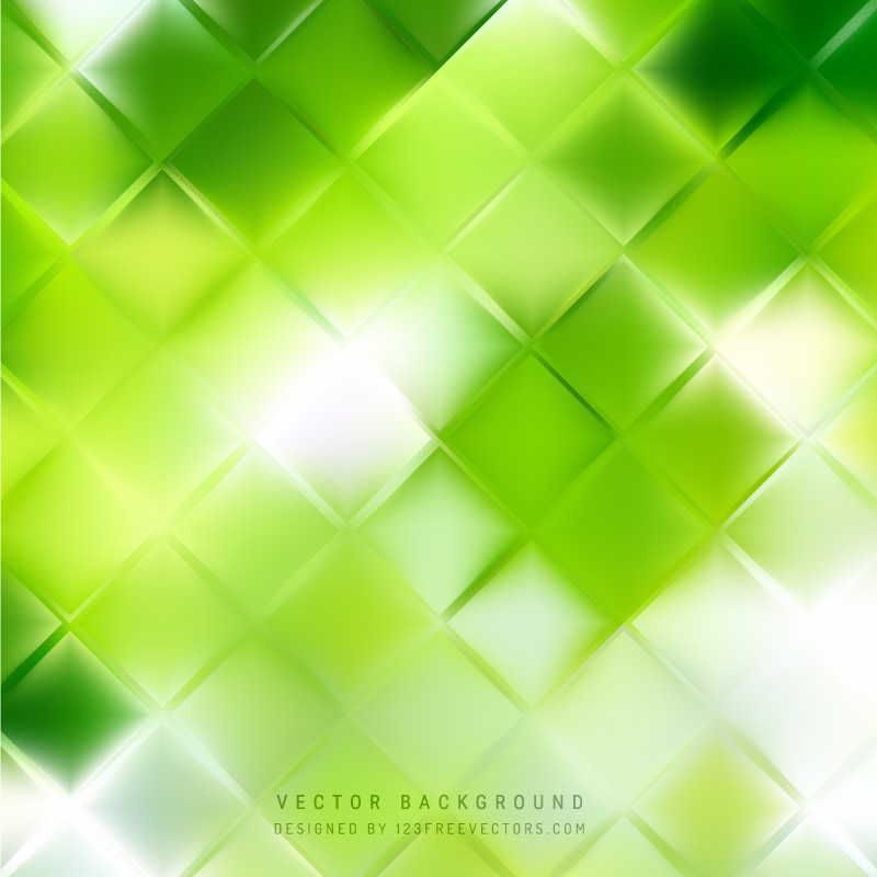 Green Square Background Design