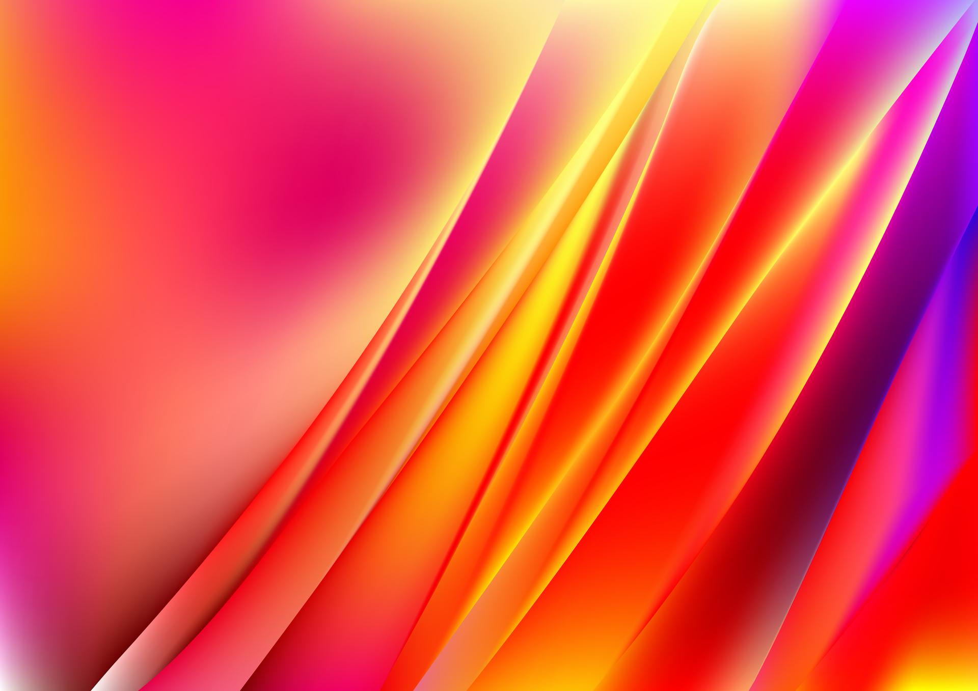 Abstract Pink Red and Yellow Diagonal Shiny Lines Background