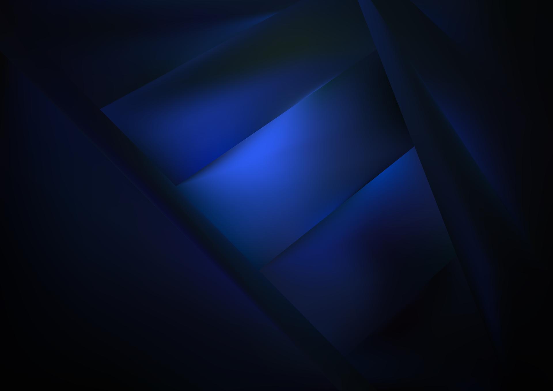 Blue Geometric Abstraction