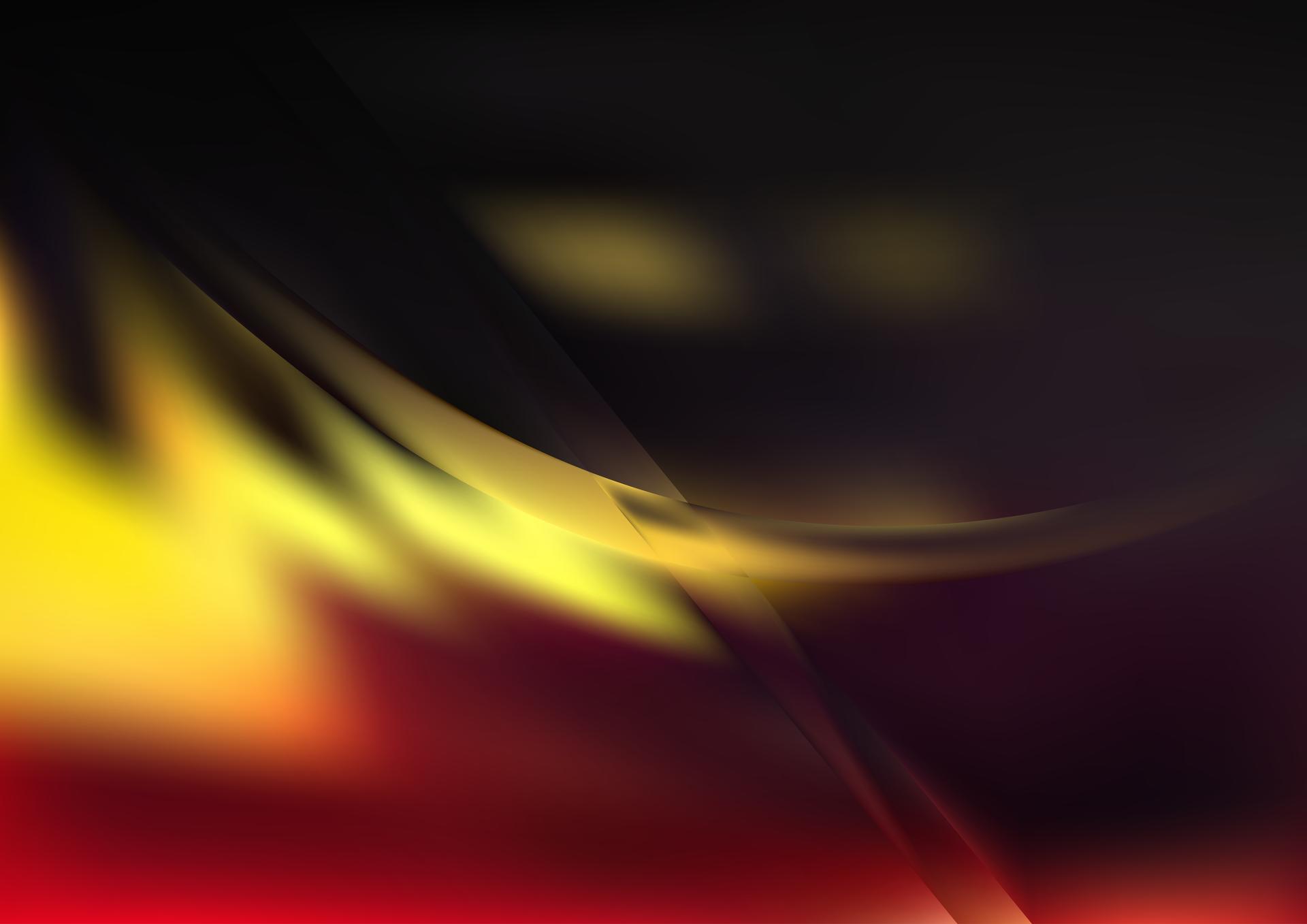 Black Red and Yellow Shiny Background Vector Graphic