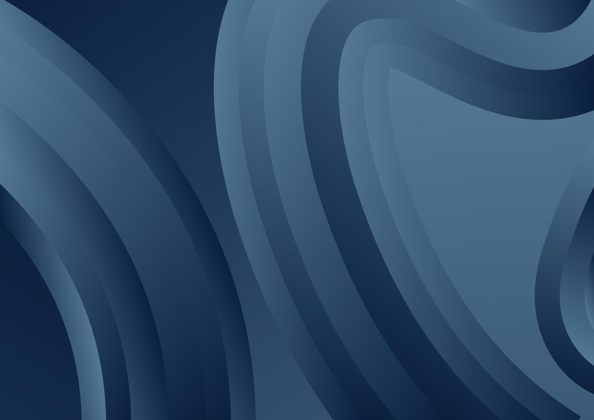 Blue Curved Abstract