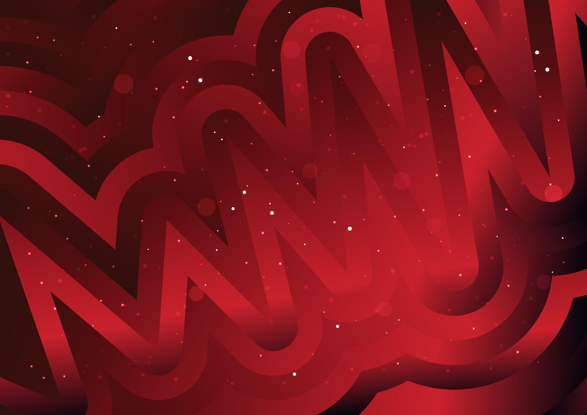 Abstract Red Wave Gradient