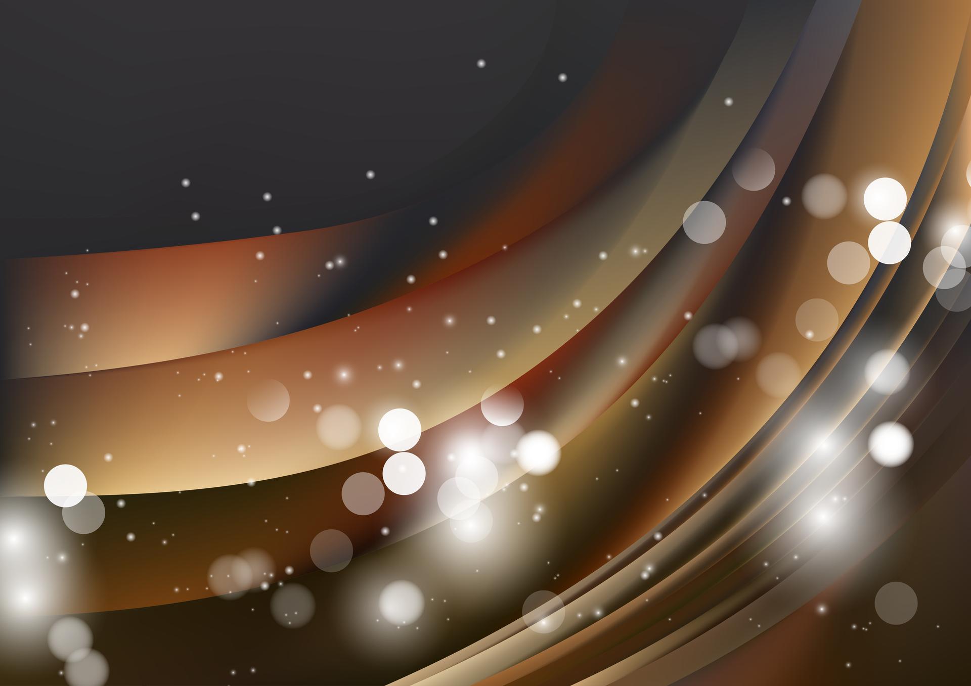 Abstract Dark Brown Blur Lights Background