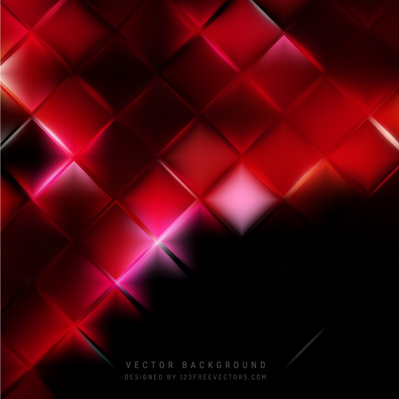 Abstract Red Black Square Background Design