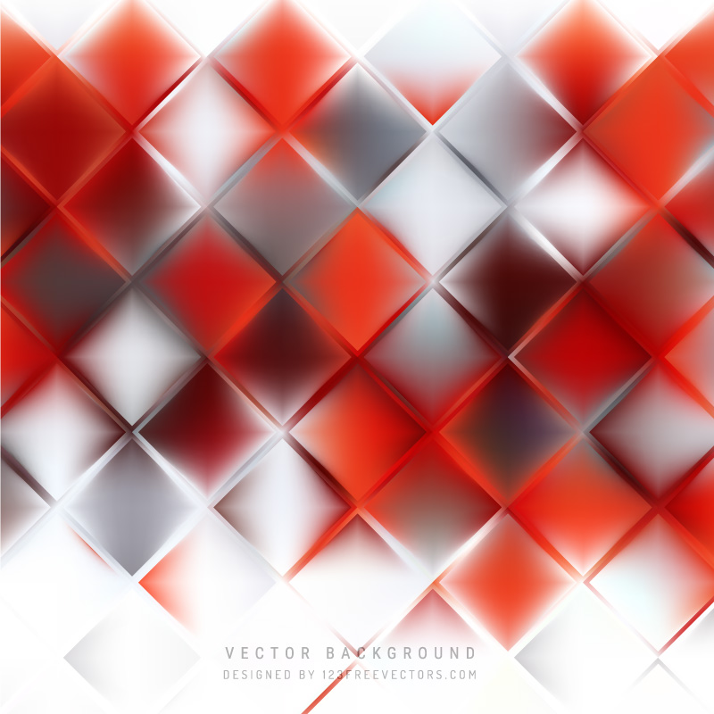 Red White Square Background