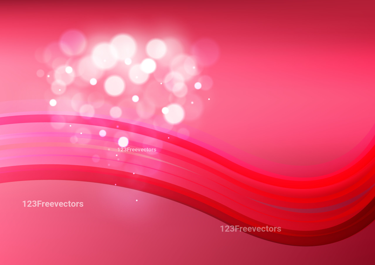 Abstract Pink and Red Curve Background Illustration