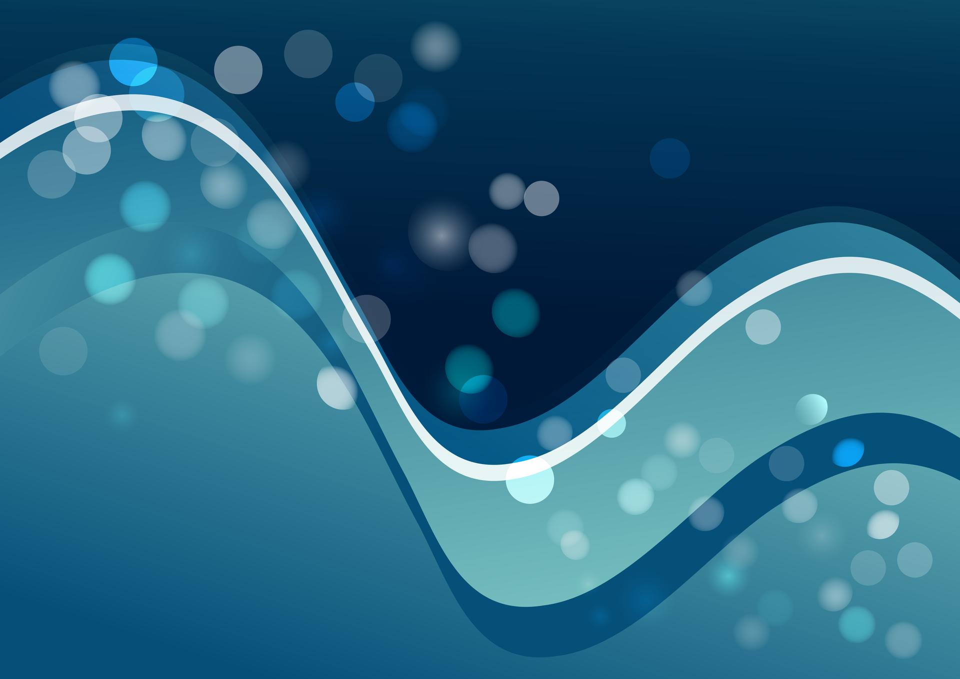 Abstract Blue Wave