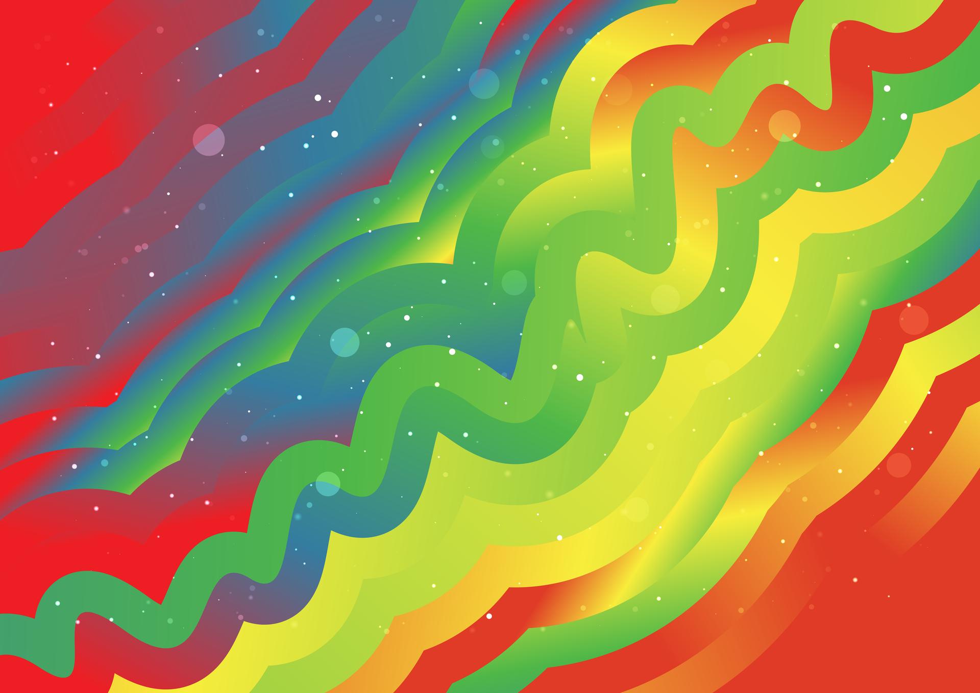 Abstract Colorful Gradient Wave Background
