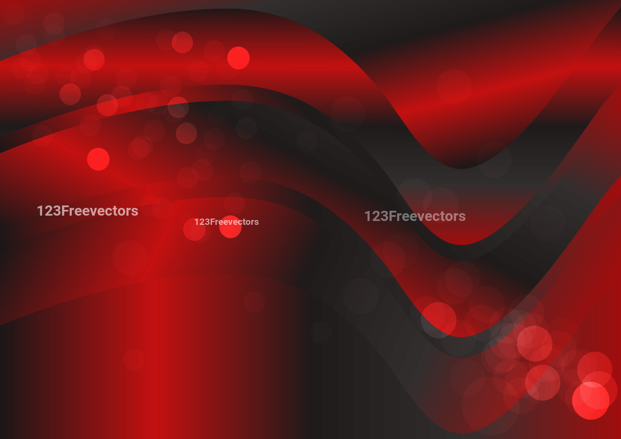 Abstract Red and Grey Gradient Wavy Background Design