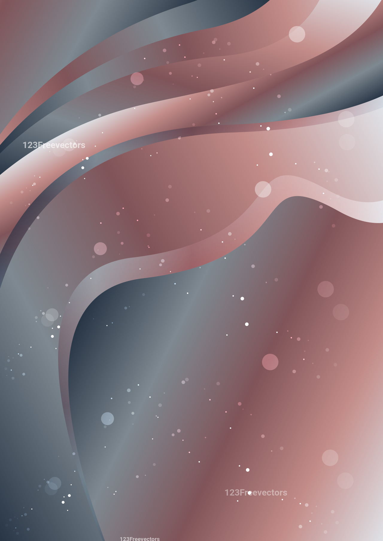 Abstract Red and Grey Gradient Wave Background