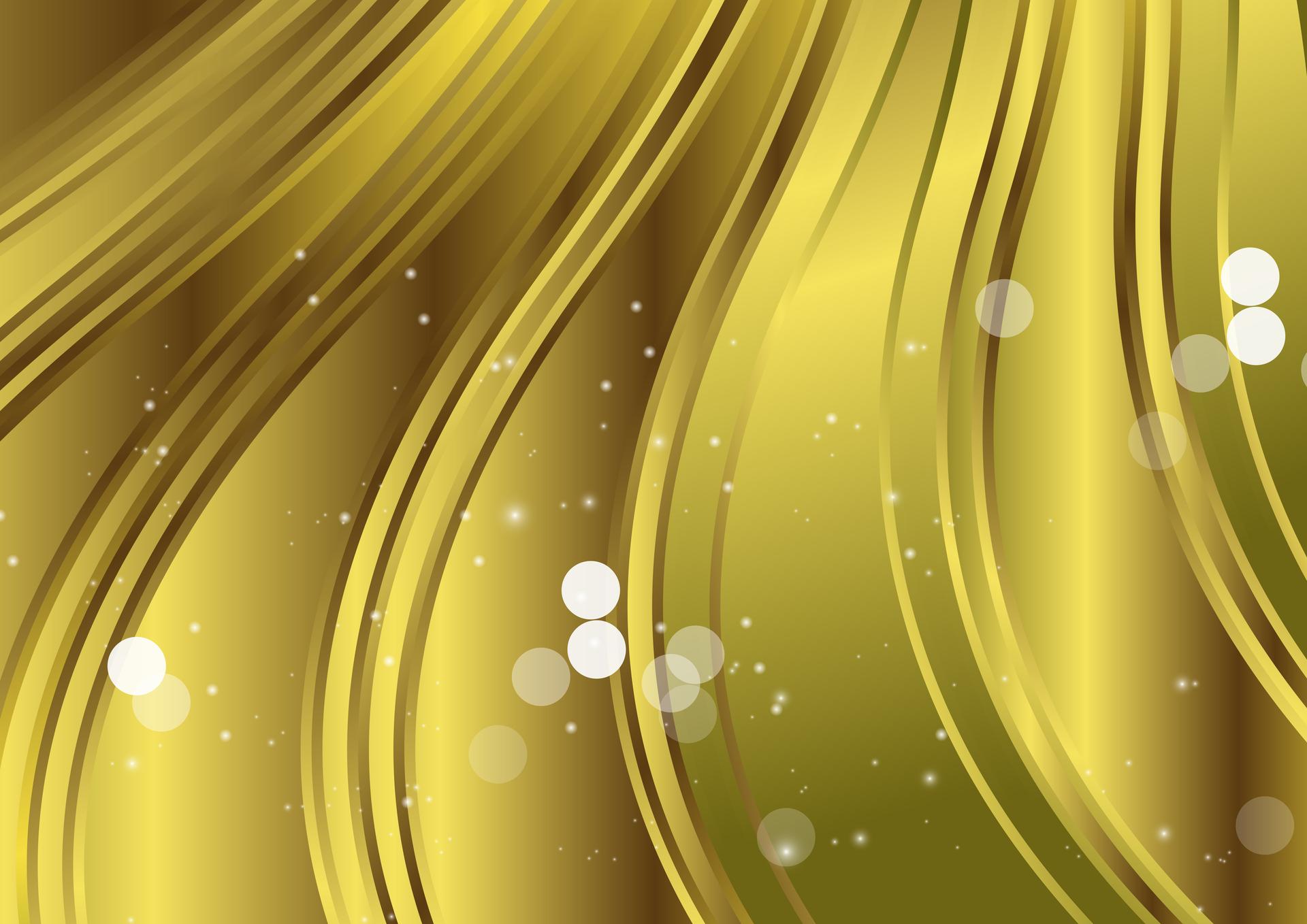 Green and Gold Gradient Vertical Wavy Background