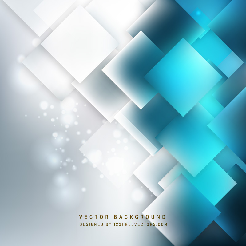 Abstract Blue White Square Background Design