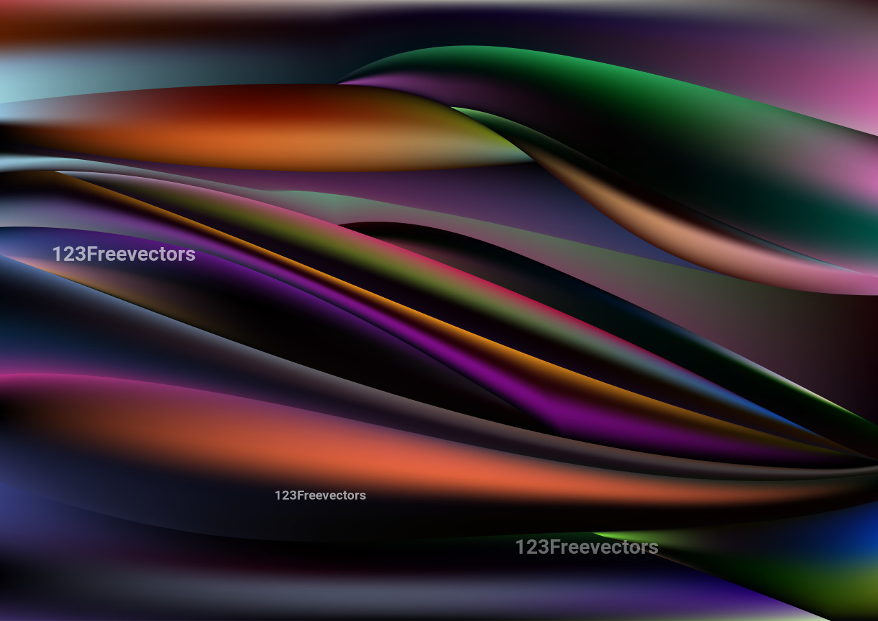 Glowing Abstract Cool Wave Background Vector Eps