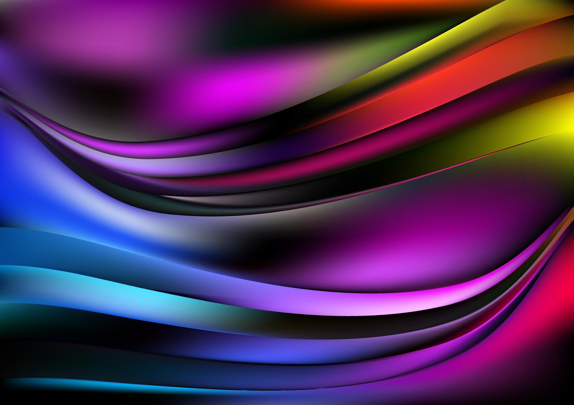 Glowing Cool Wave Background
