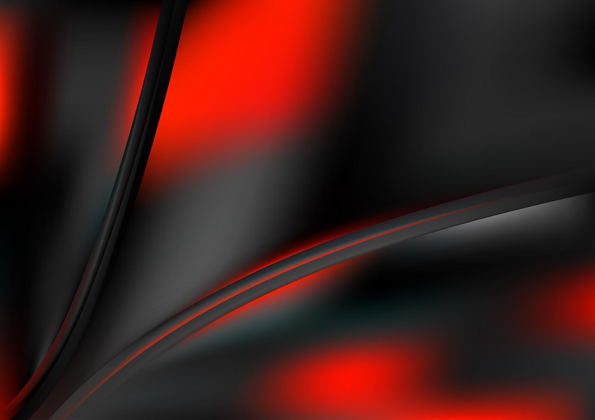 Glowing Cool Red Wave Background