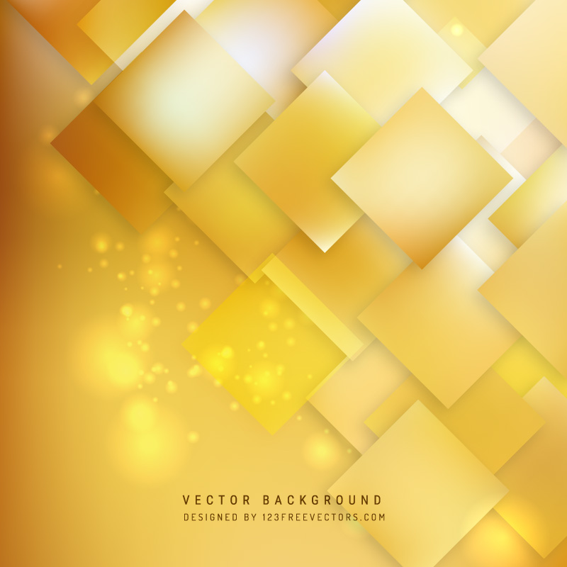 Abstract Gold Square Background Template