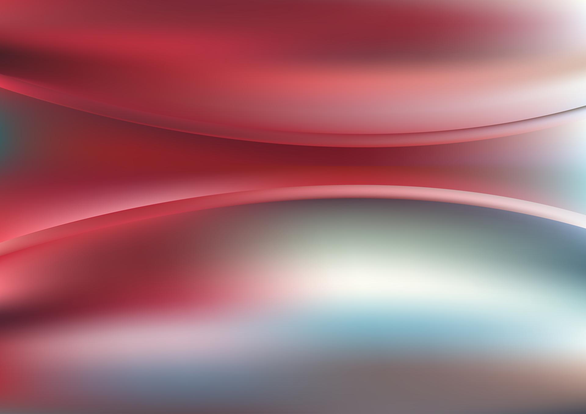 Glowing Abstract Brown Red and Blue Wave Background Vector Illustration