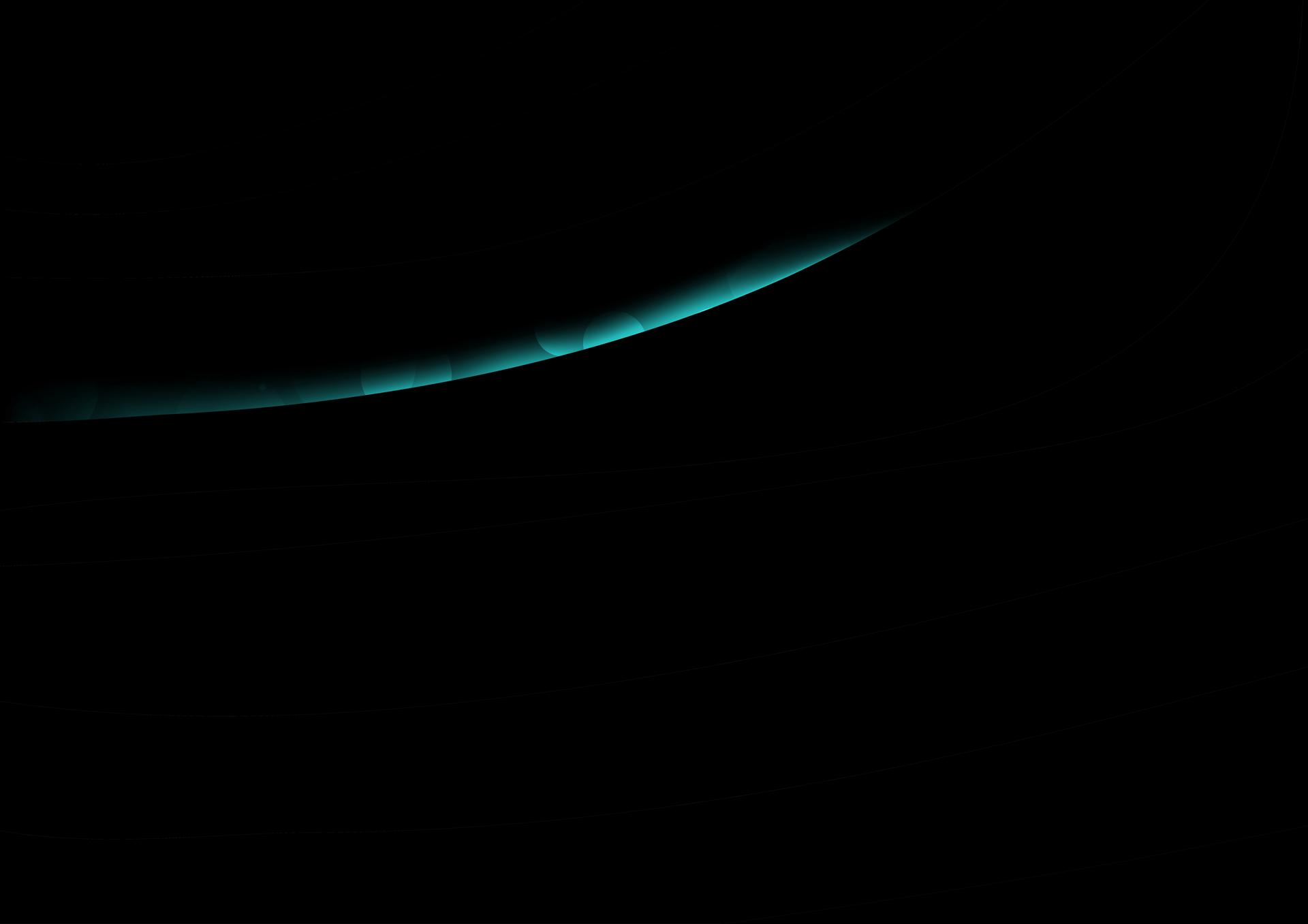 Teal Curve Abstract