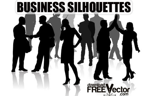Free Vector of Business Silhouettes