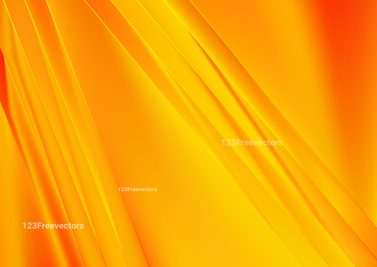 Abstract Orange Shiny Straight Lines Background Vector