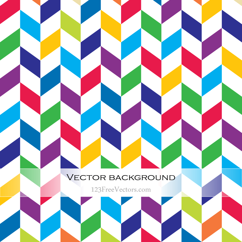Colorful Zigzag Vector Background