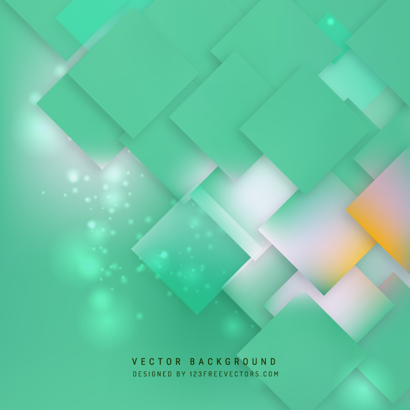 Abstract Turquoise Square Background Design