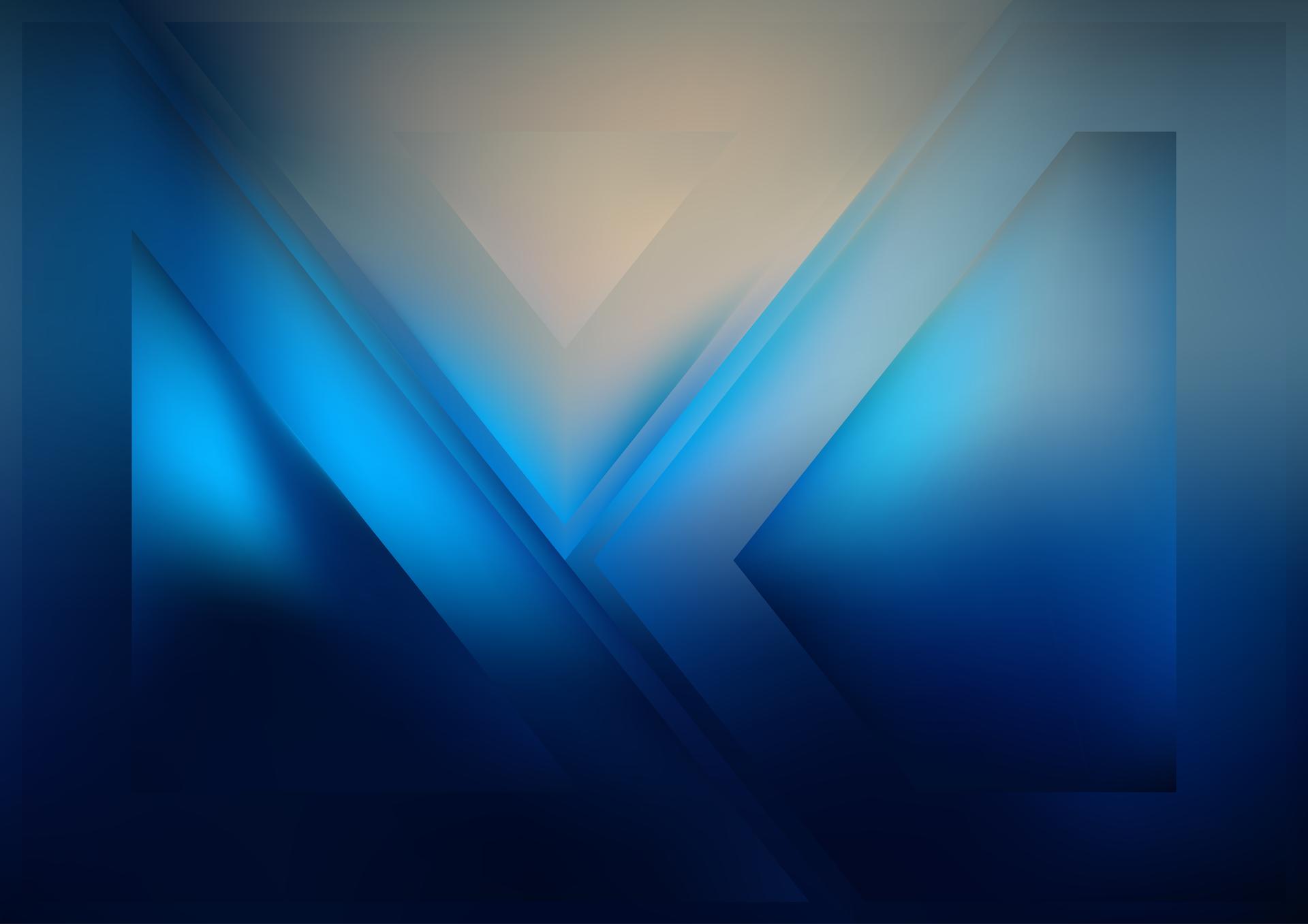 Blue Geometric Abstraction