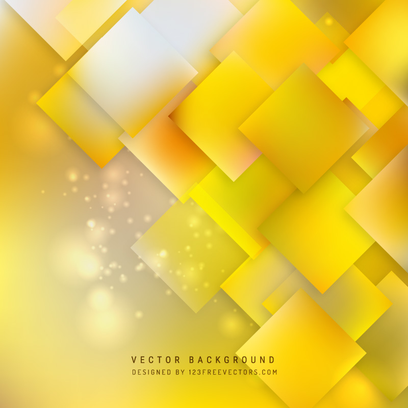 Abstract Yellow Square Background Design