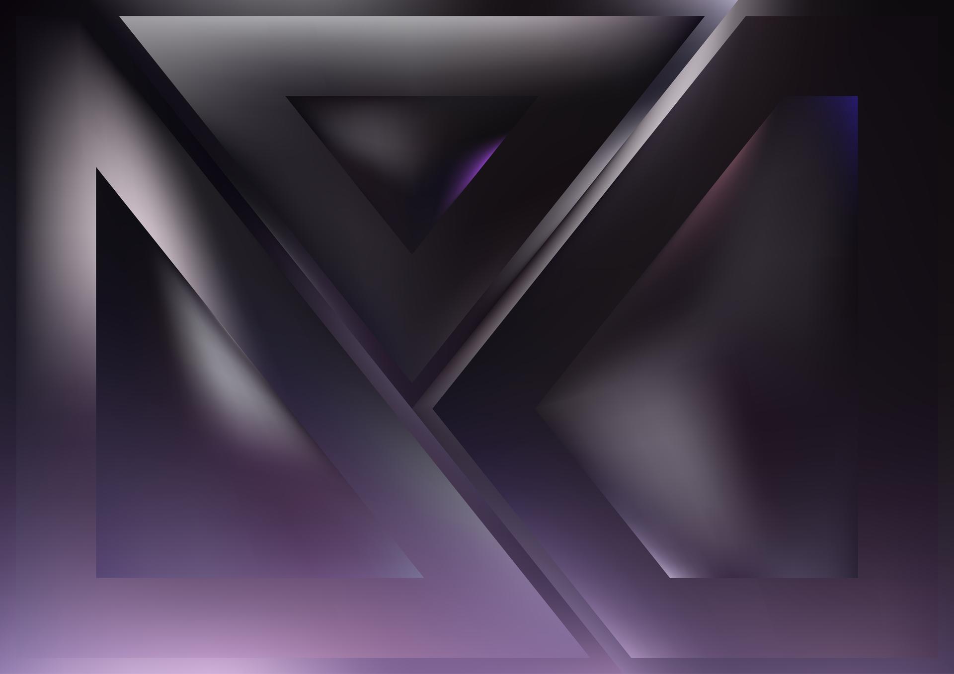 Geometric Abstract Purple Grey and Black Background Vector Image