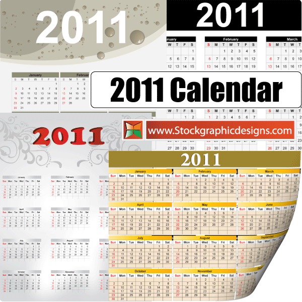 2011 Free Vector Calendar