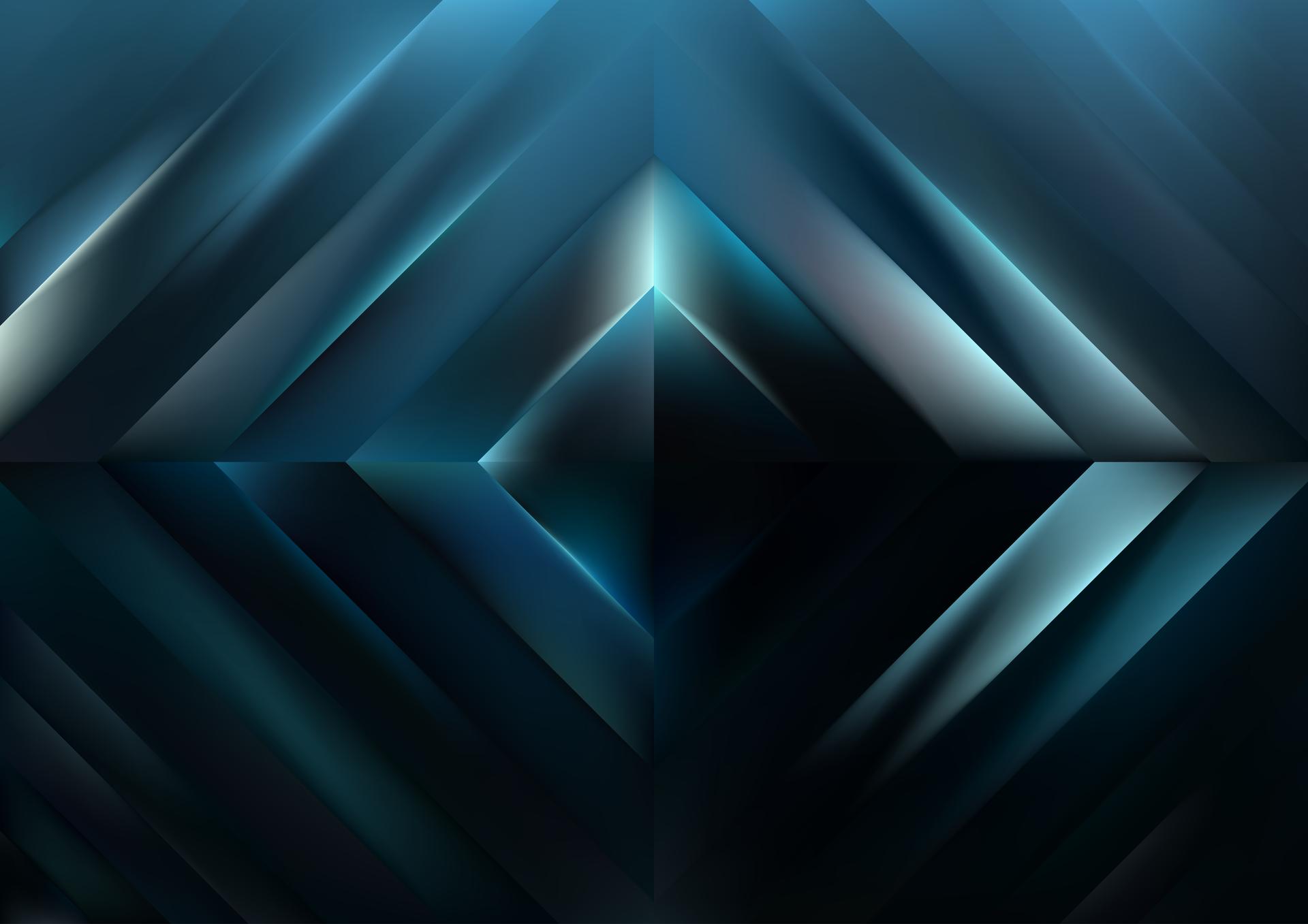 Abstract Black and Blue Rhombus Background