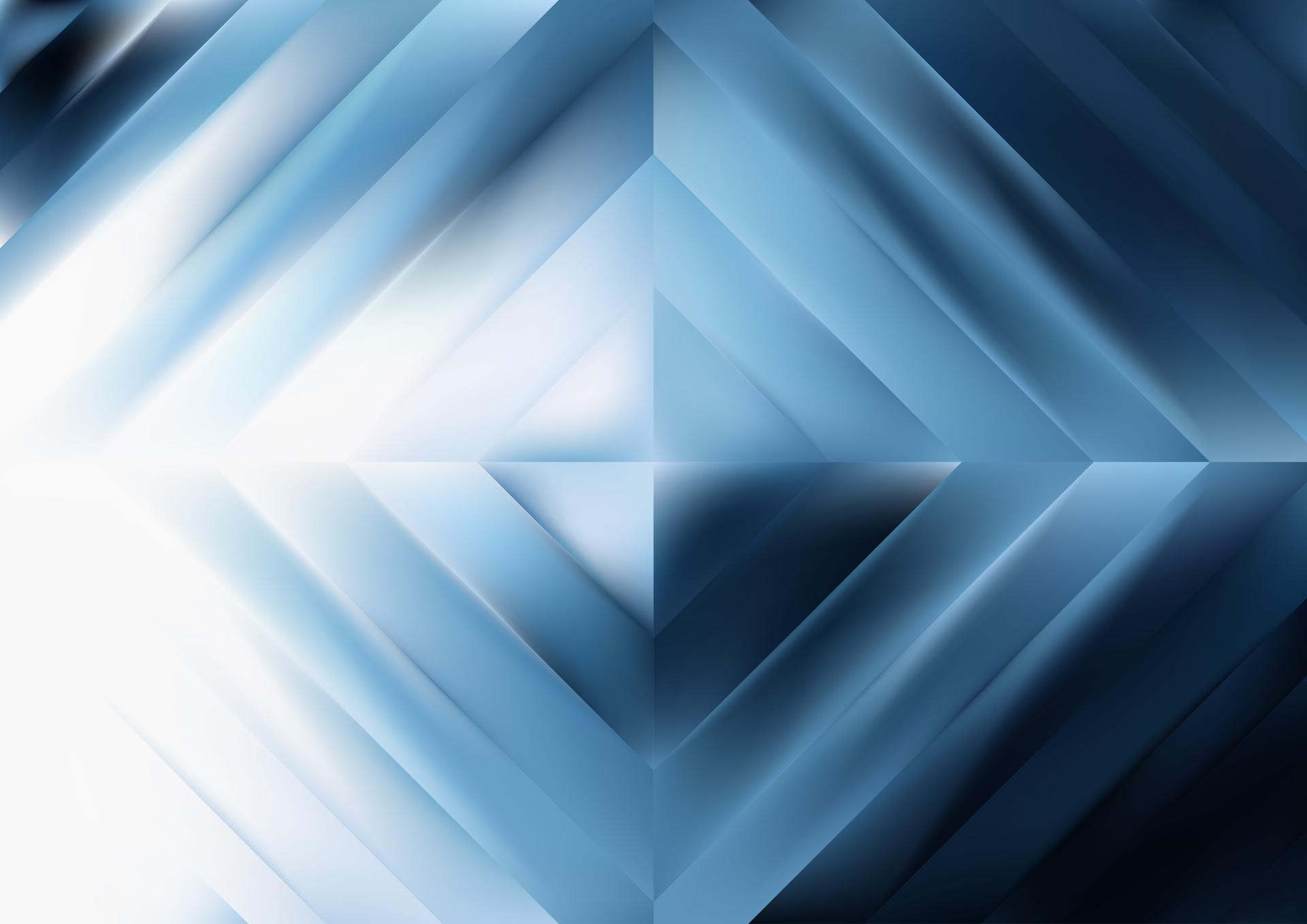 Geometric Blue Abstraction
