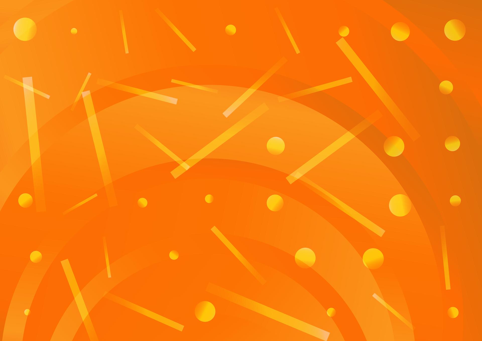 Abstract Bright Orange Circle Shapes Background Vector Graphic