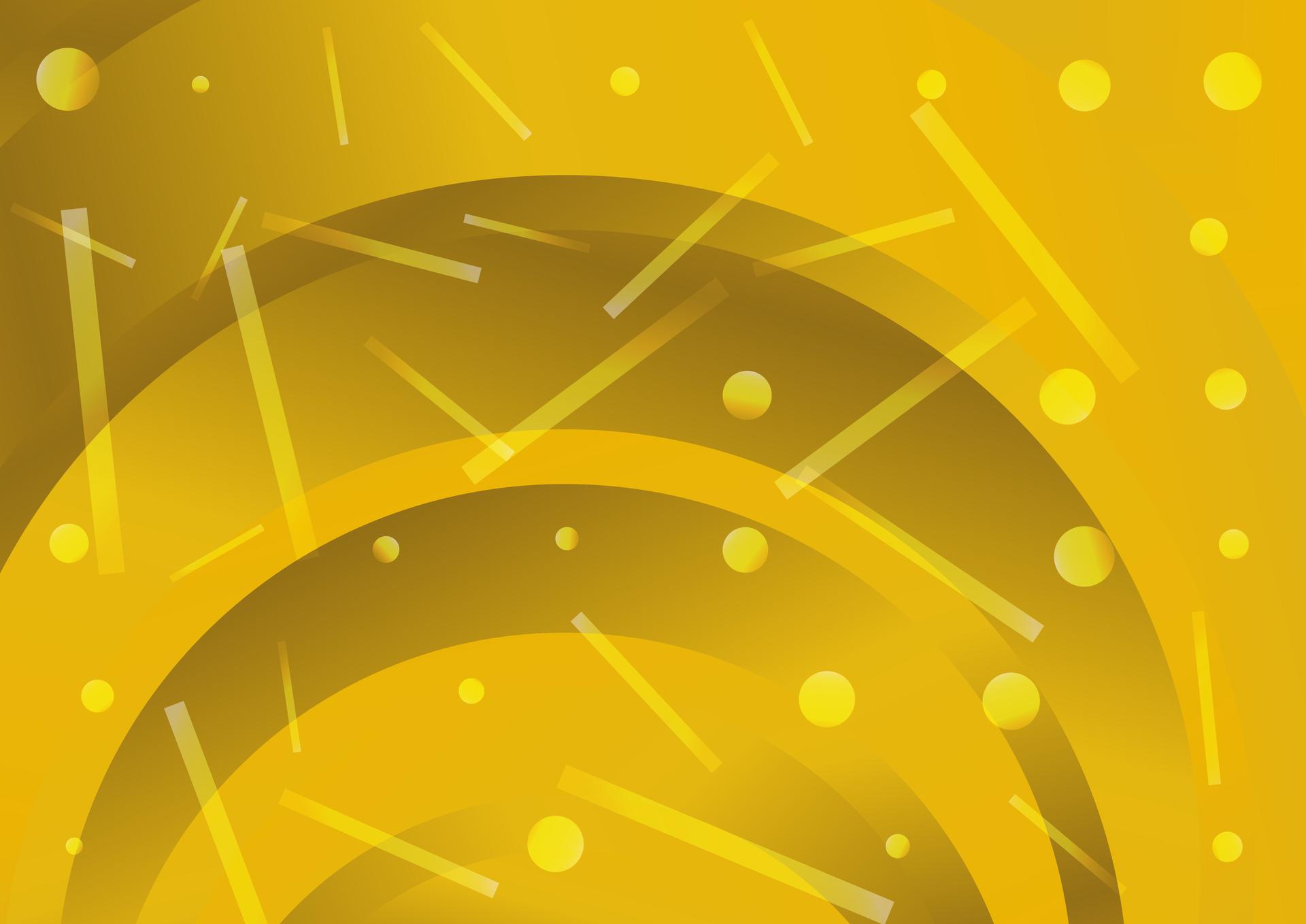 Dark Yellow Abstract Circle Background Illustration