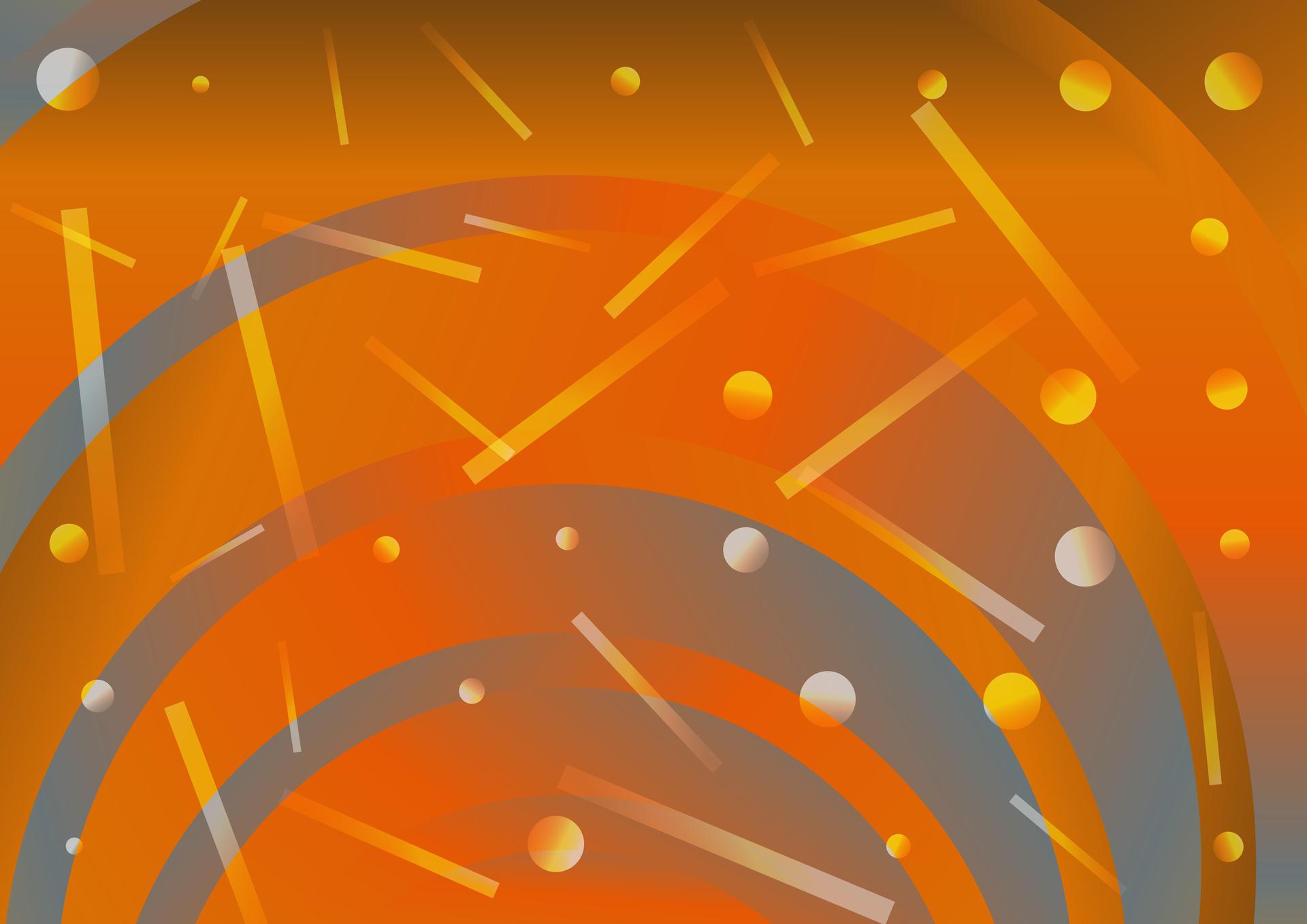 Blue and Orange Circles Background