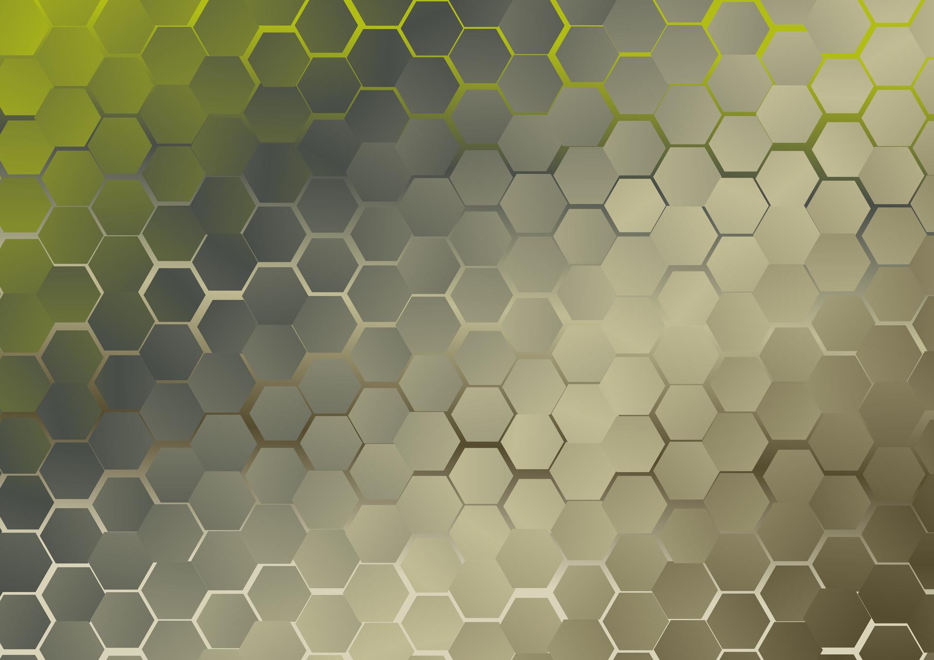 Red And Grey Gradient Hexagon Pattern Background