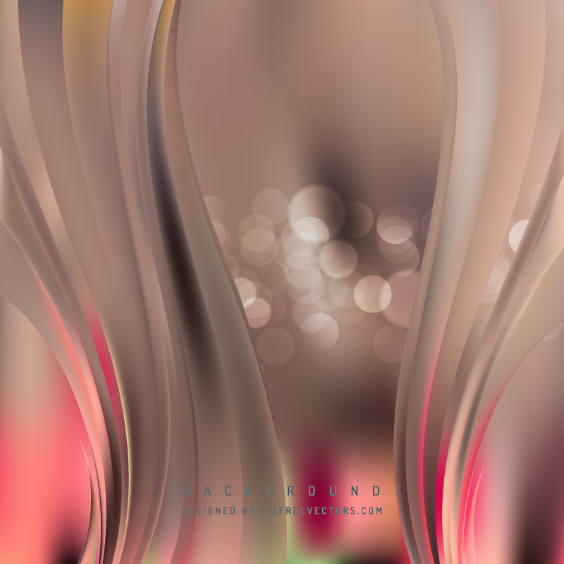 Pink Brown Curve Background