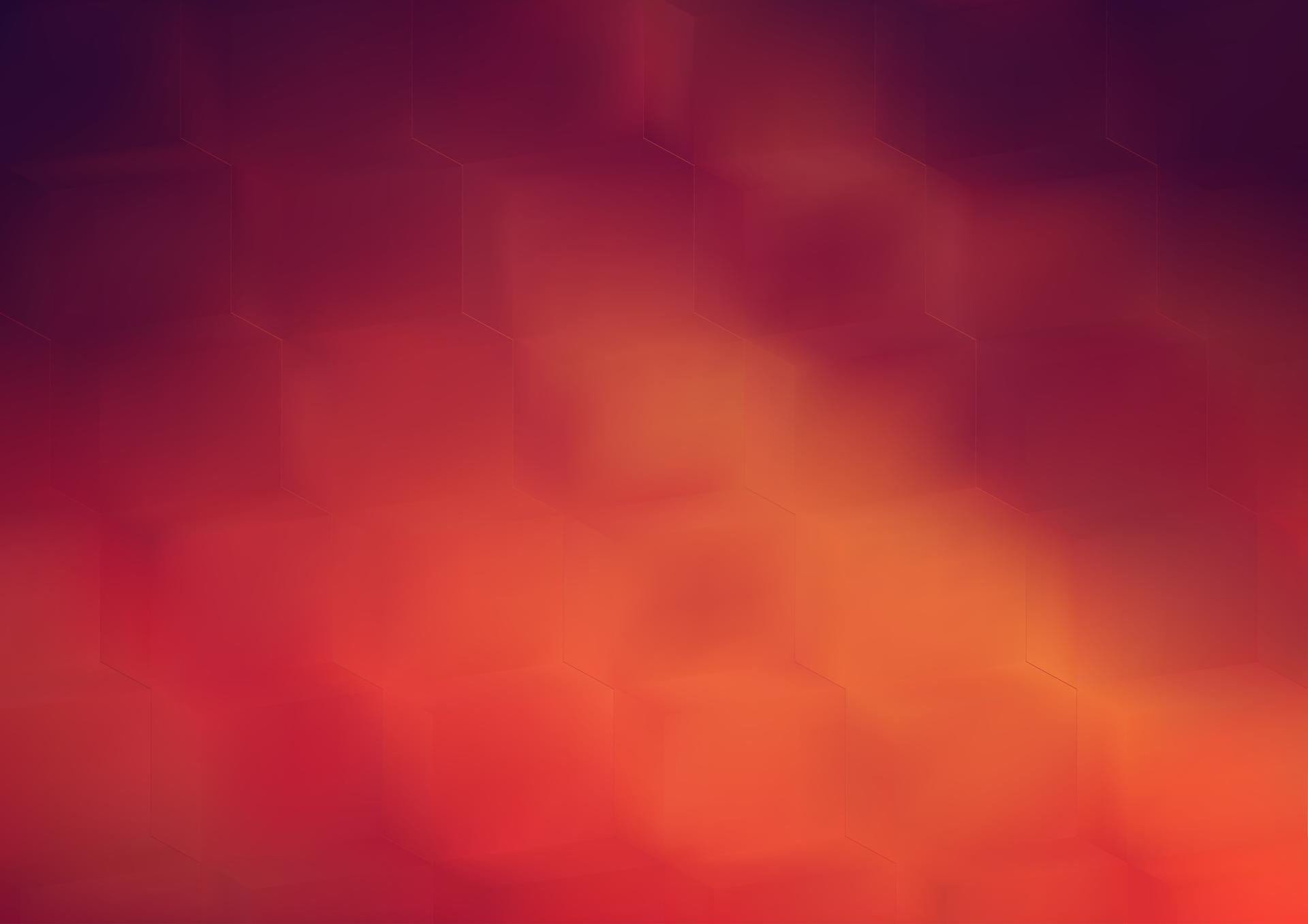 Abstract Red and Orange Hexagon Background