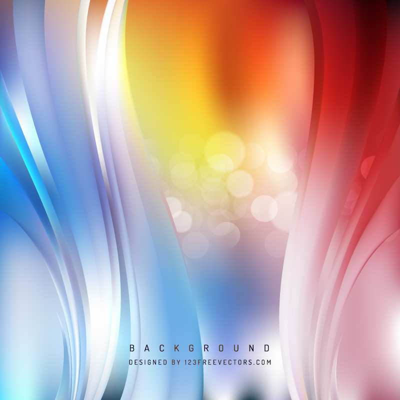 Abstract Colorful Curve Background
