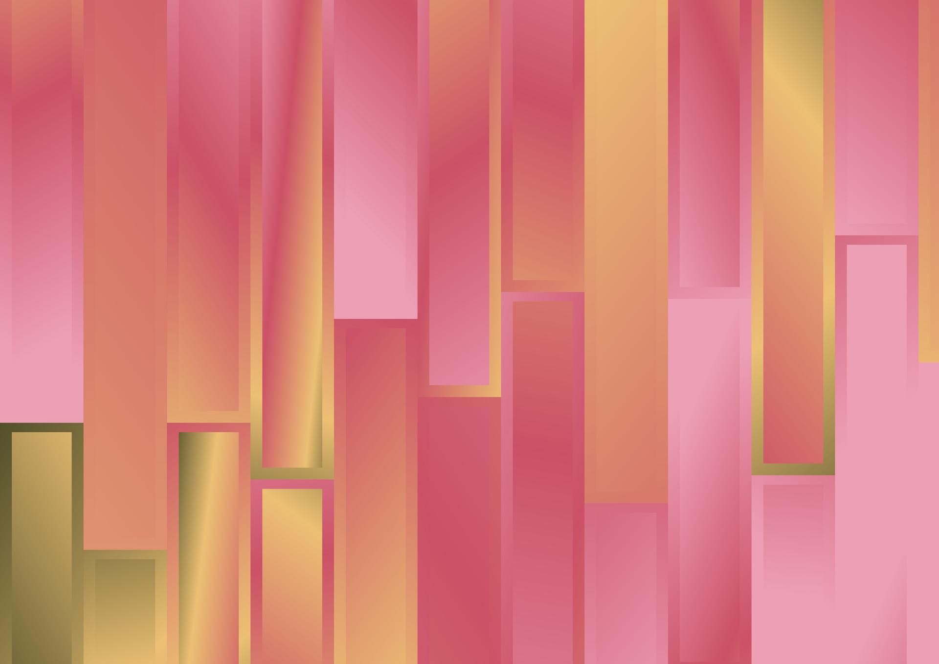 Pink Green and Yellow Gradient Cut Stripes Background Image