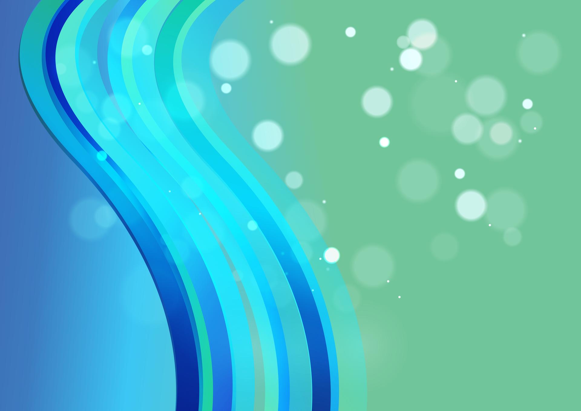 Blue and Green Wave Book Cover Background Template