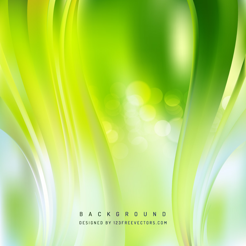 Yellow Green Curve Background