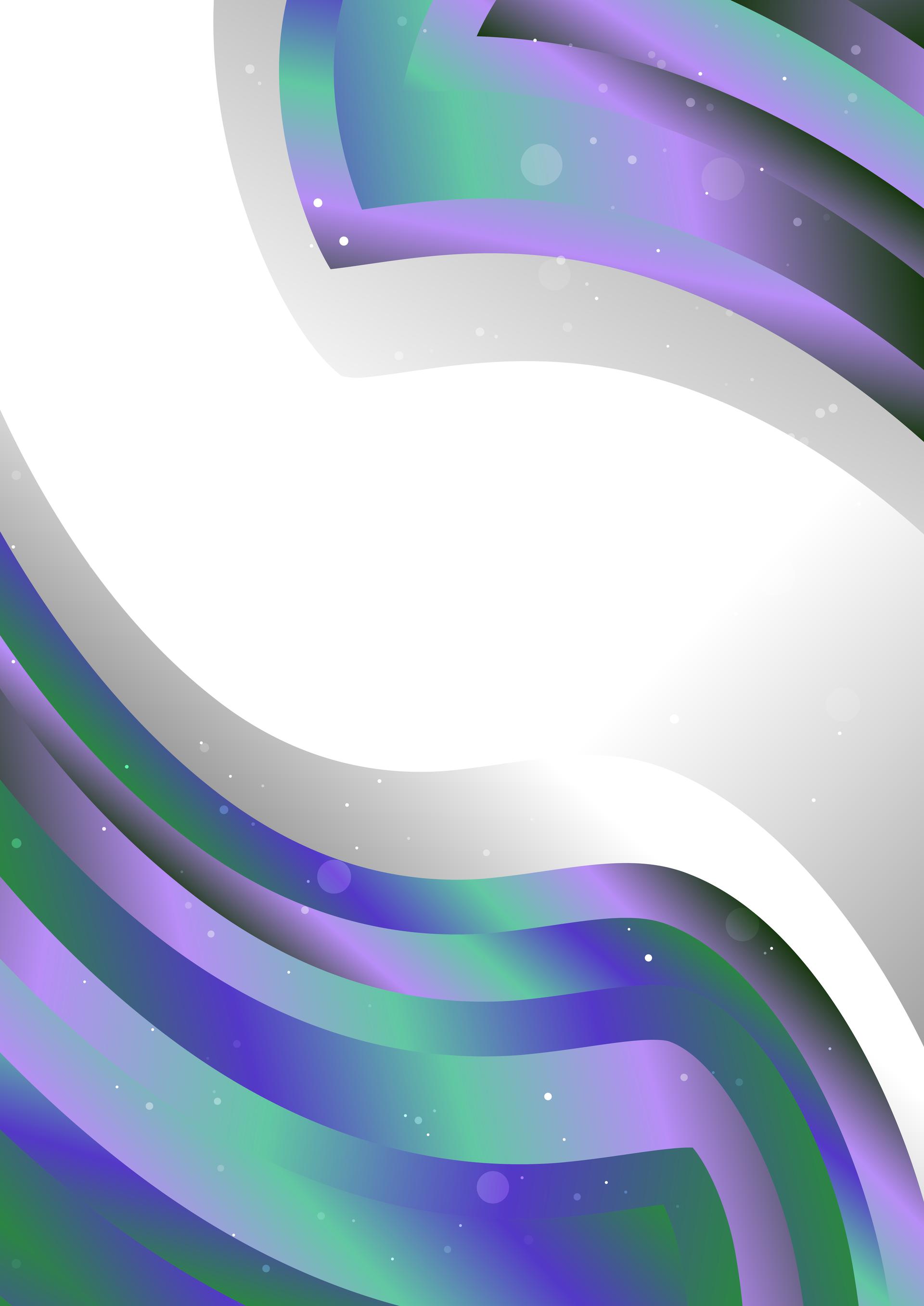 Abstract Purple and Green Vertical Business Wave Presentation