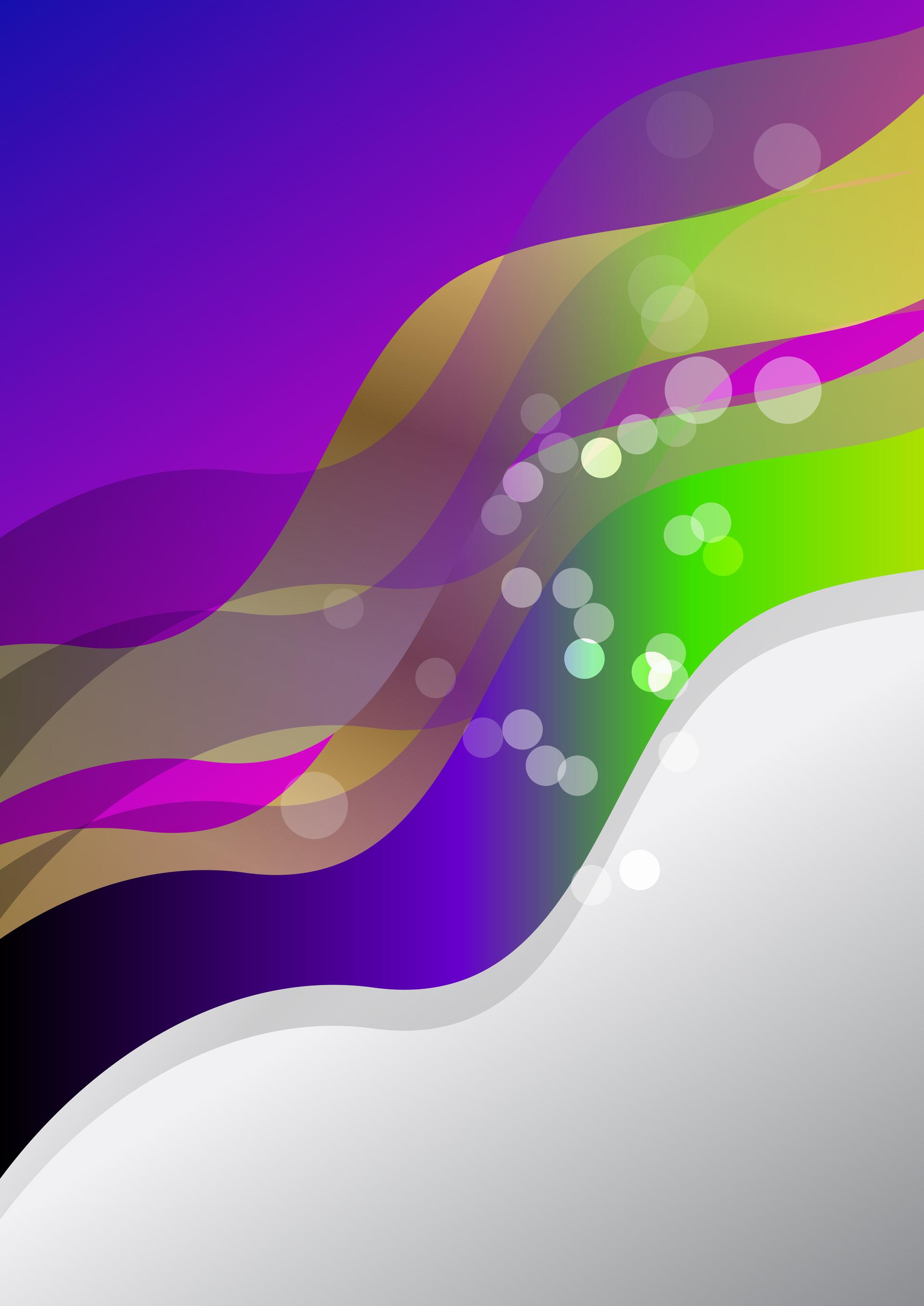 Abstract Pink Purple and Green Gradient Wave Business Background Vector Art